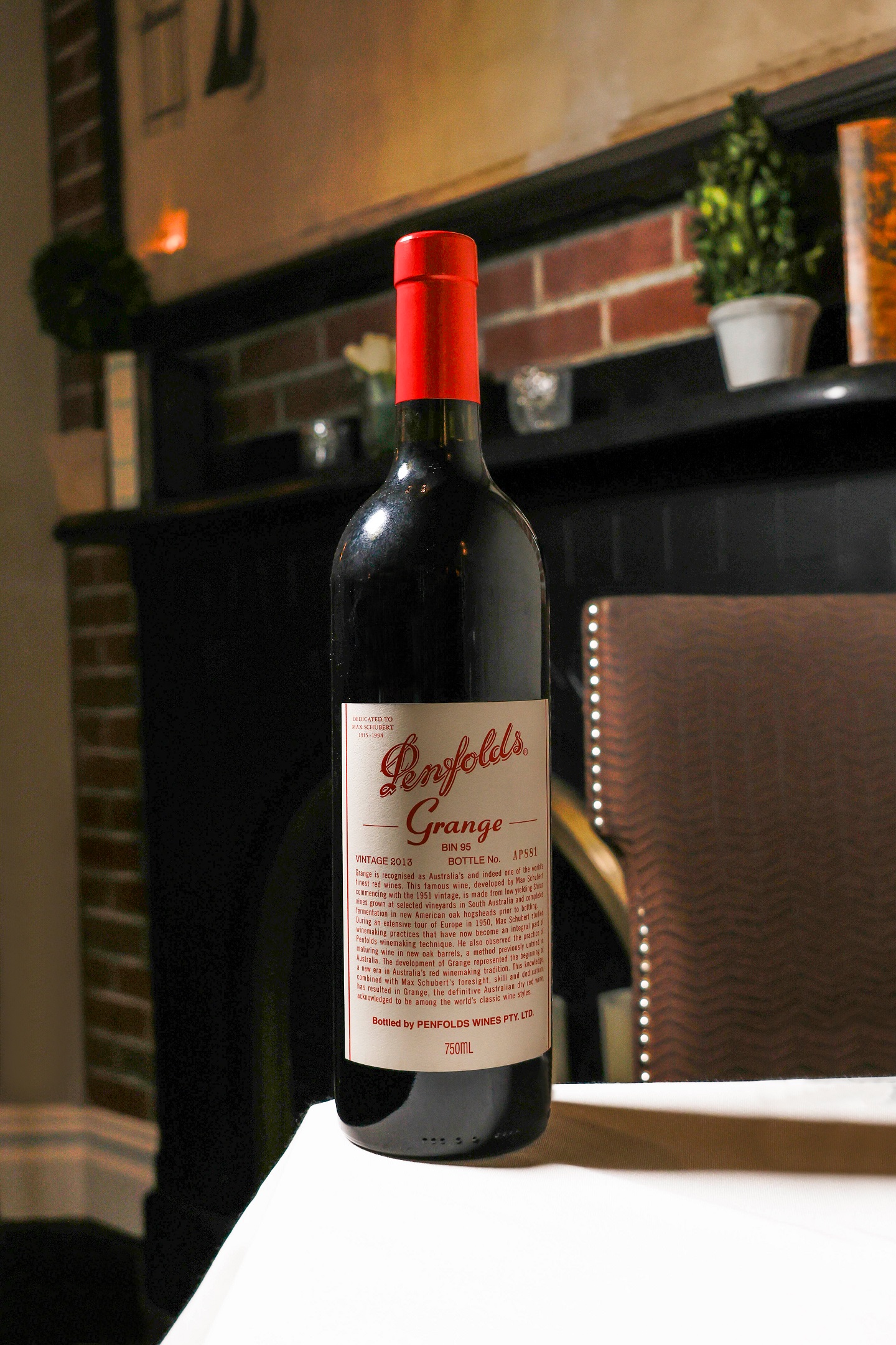 Penfolds Grange 2013 bottle